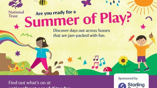 Summer of play at Standen illustration of children playing